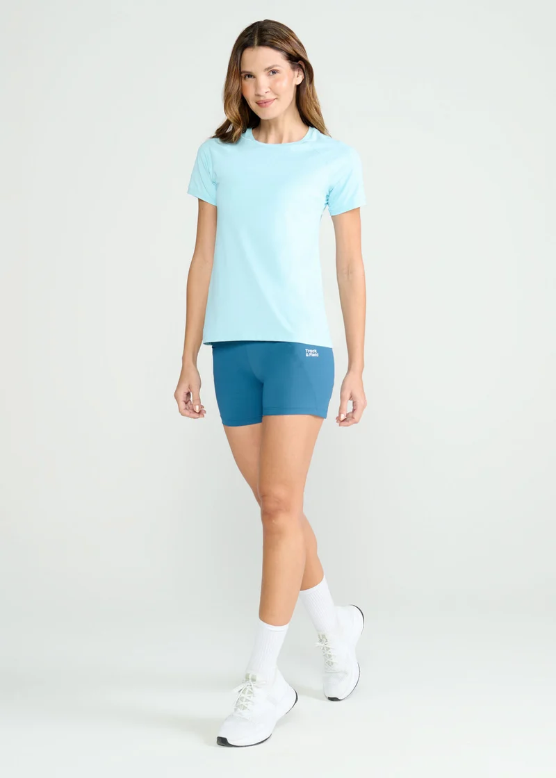 T-shirt Mulher Manga Curta Uv Mesh