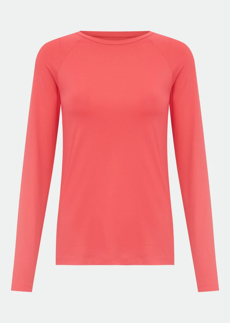 T-shirt Mulher Manga Longa Uv Mesh