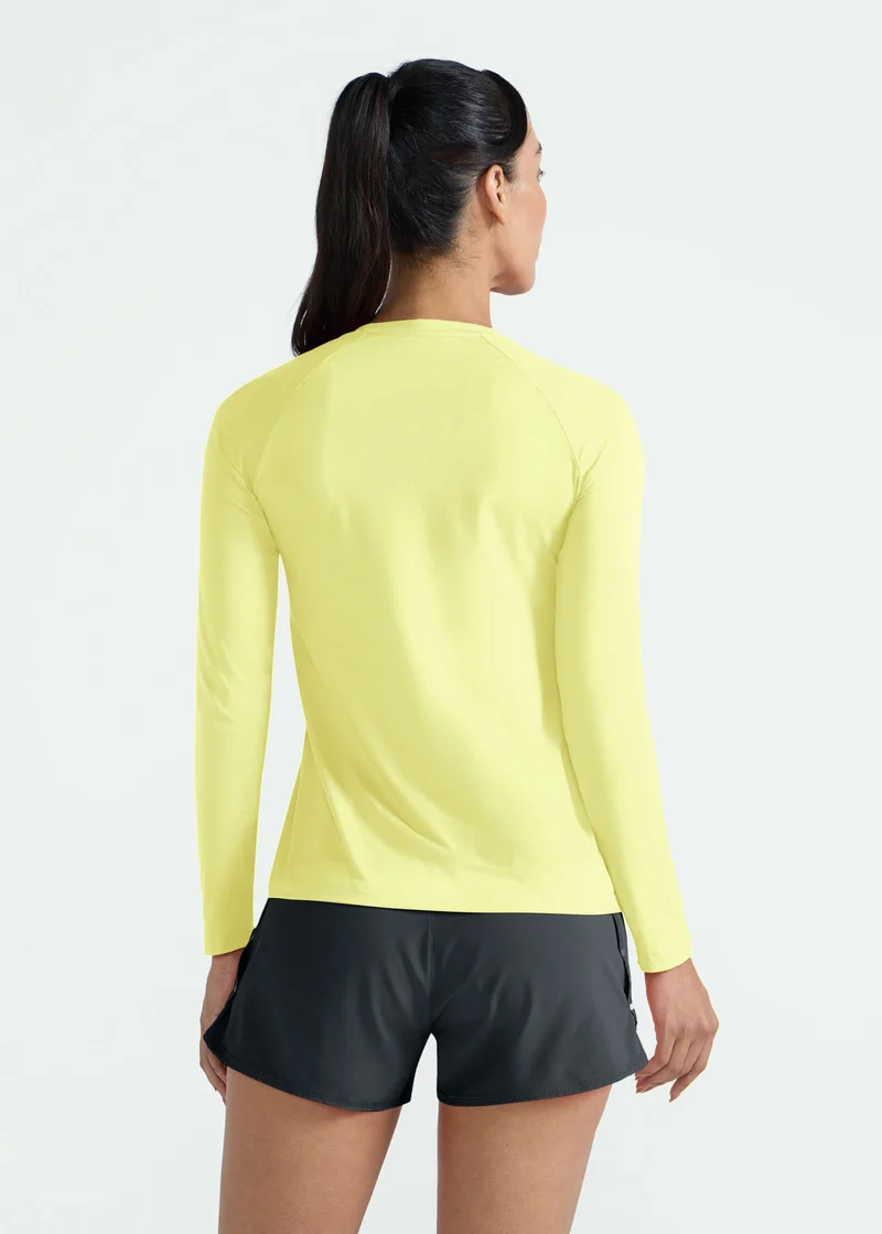 T-shirt Mulher Manga Longa Uv Mesh
