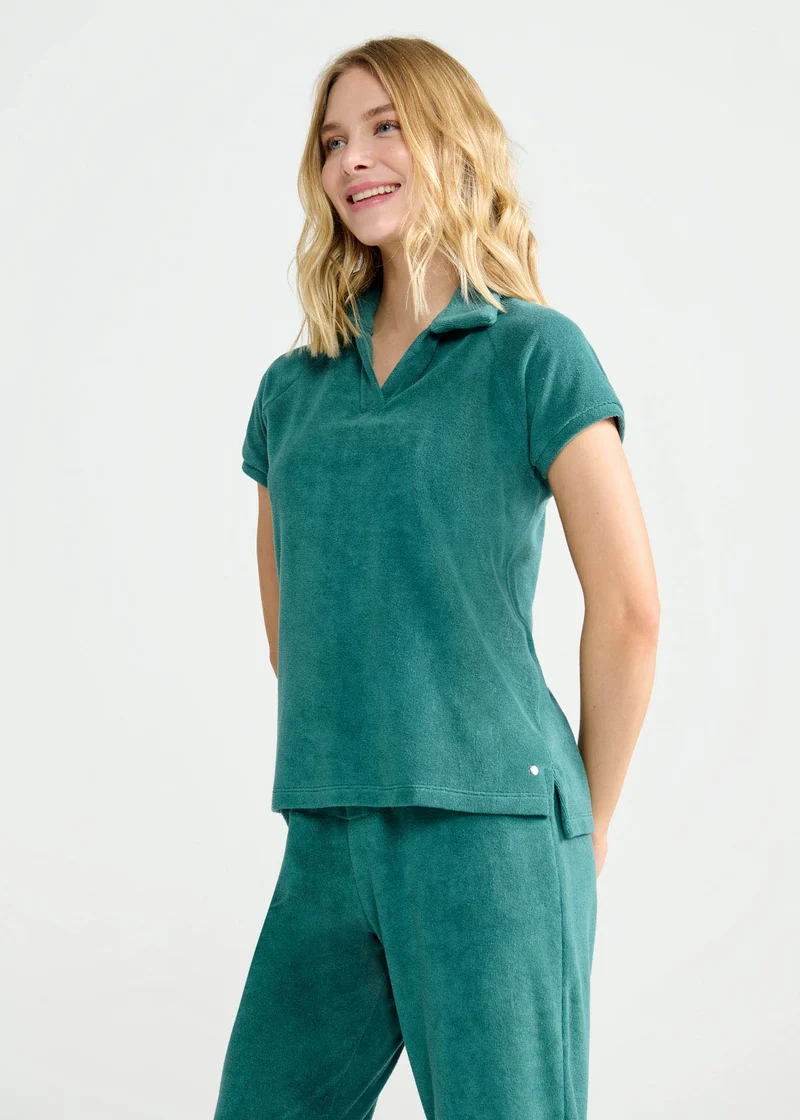 T-shirt Mulher Polo Atoalhada Free