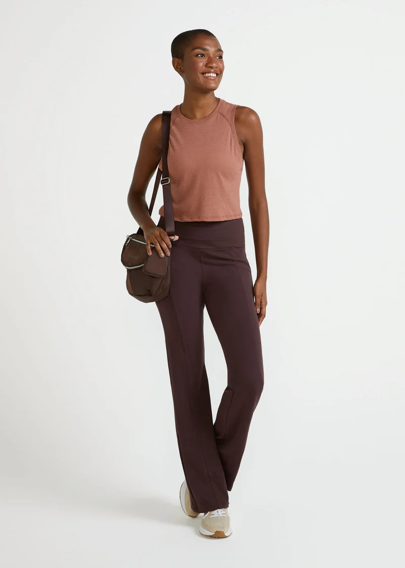 T-Shirt Mulher Sem Manga Cropped