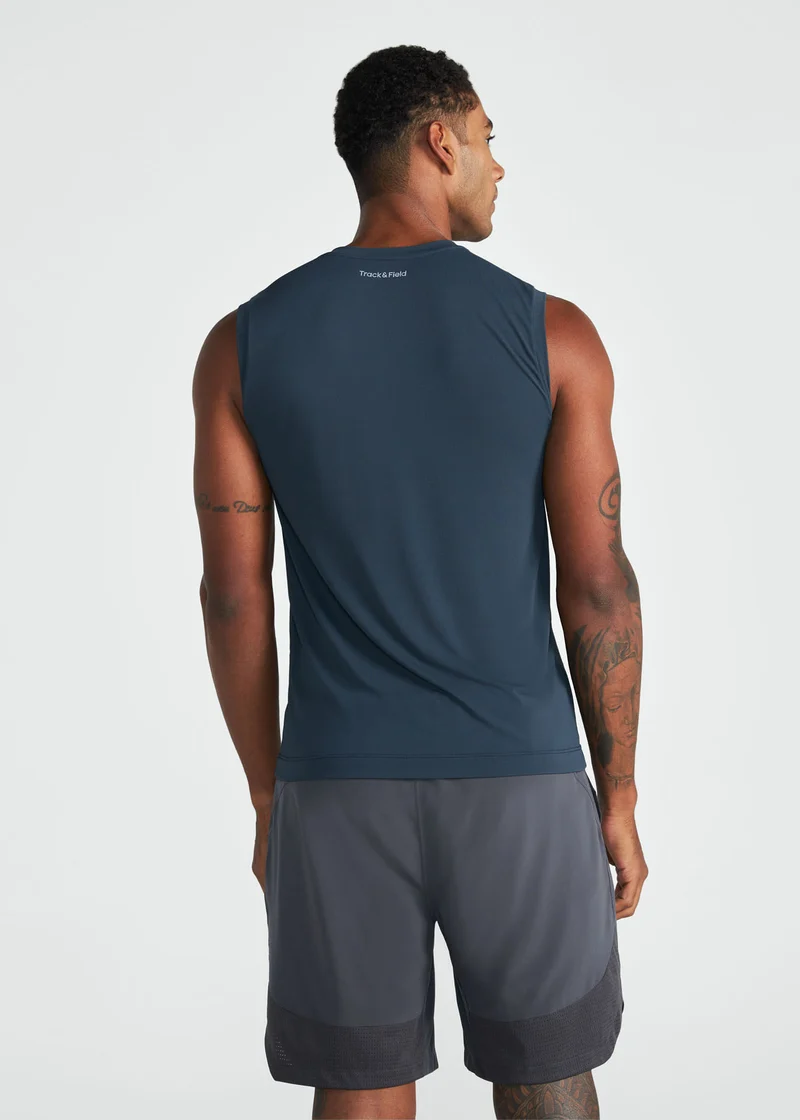 T-Shirt Homem Sem Manga Run