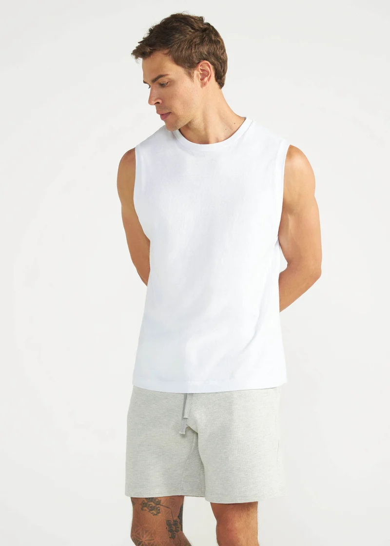 T-shirt Sem Manga Homem Básica