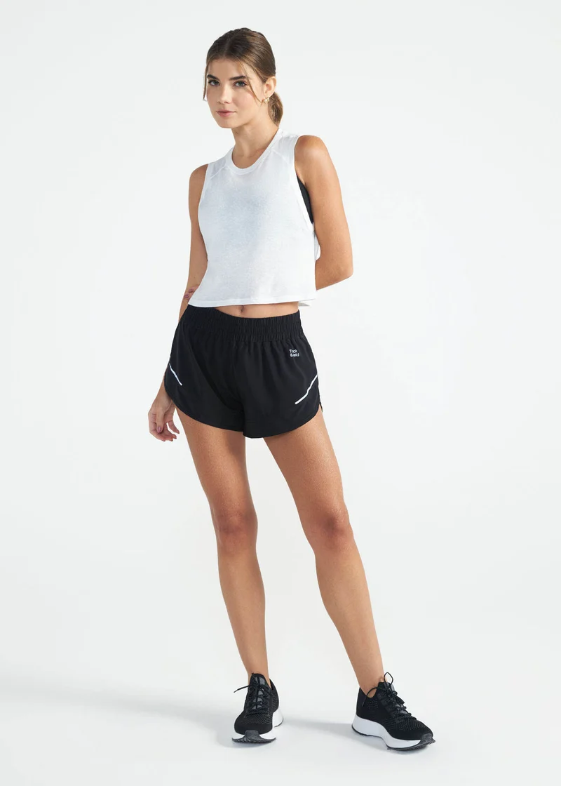 T-Shirt Mulher Sem Manga Cropped