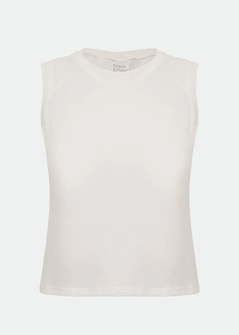 T-Shirt Mulher Sem Manga Cropped