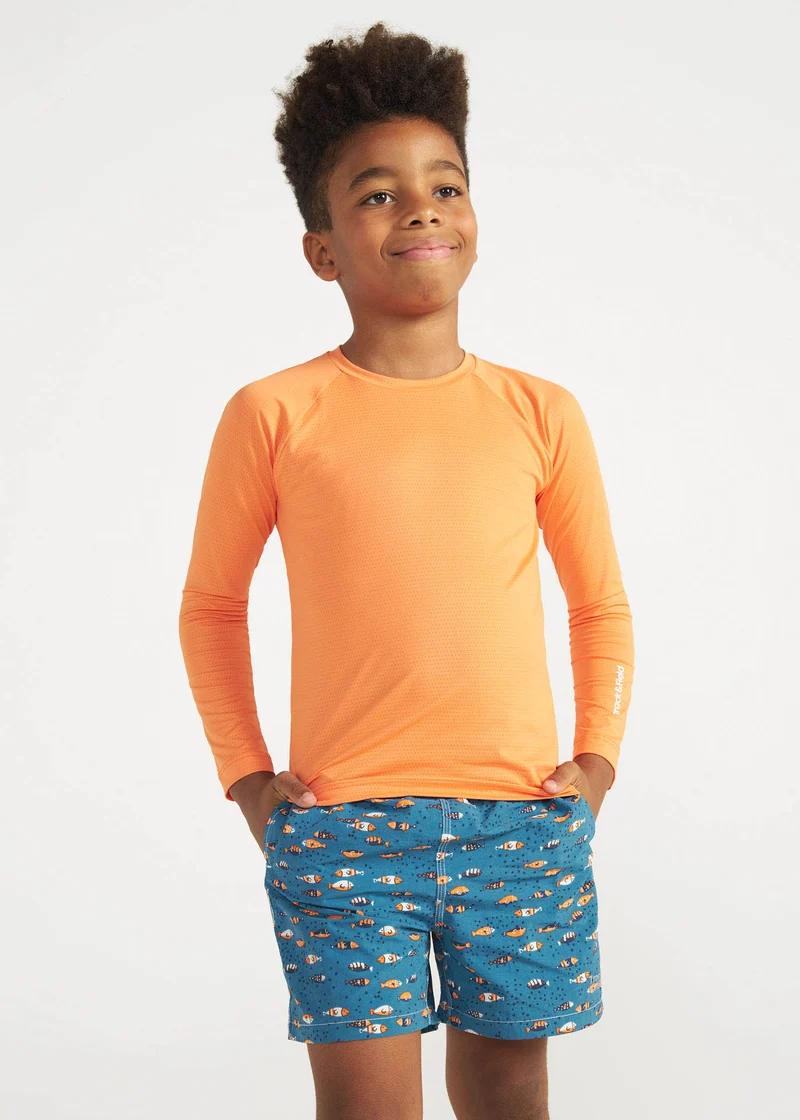 T-shirt Infantil Unissex Manga Longa Uv Mesh