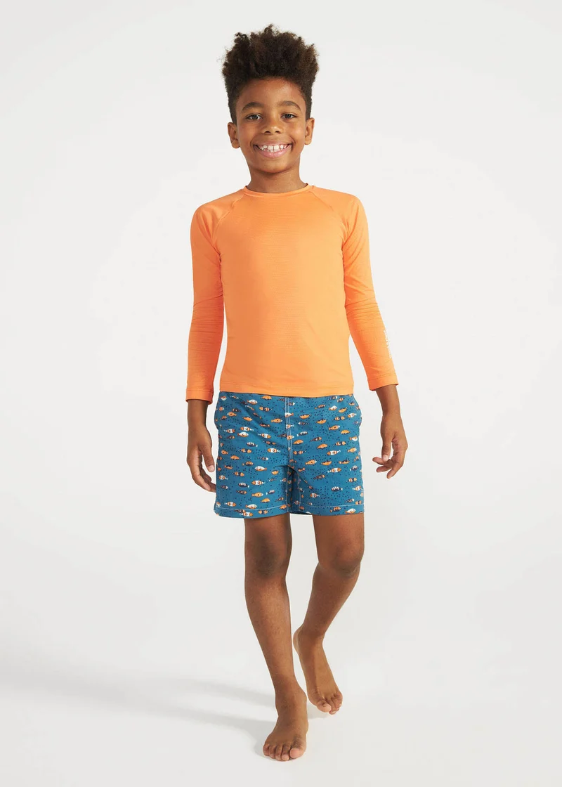 T-shirt Infantil Unissex Manga Longa Uv Mesh