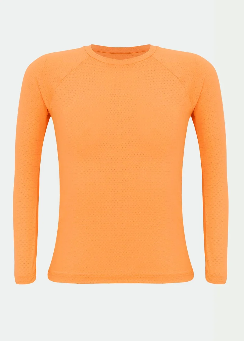 T-shirt Infantil Unissex Manga Longa Uv Mesh