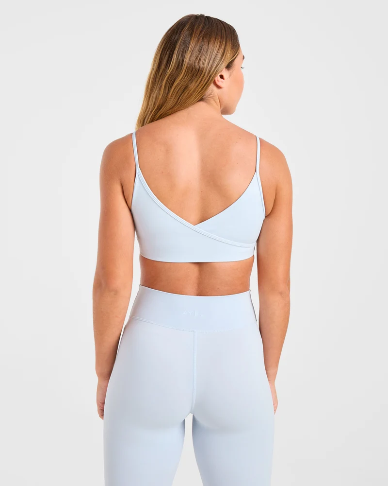 Sculpt Wrap Sports Bra - Iced Bleu