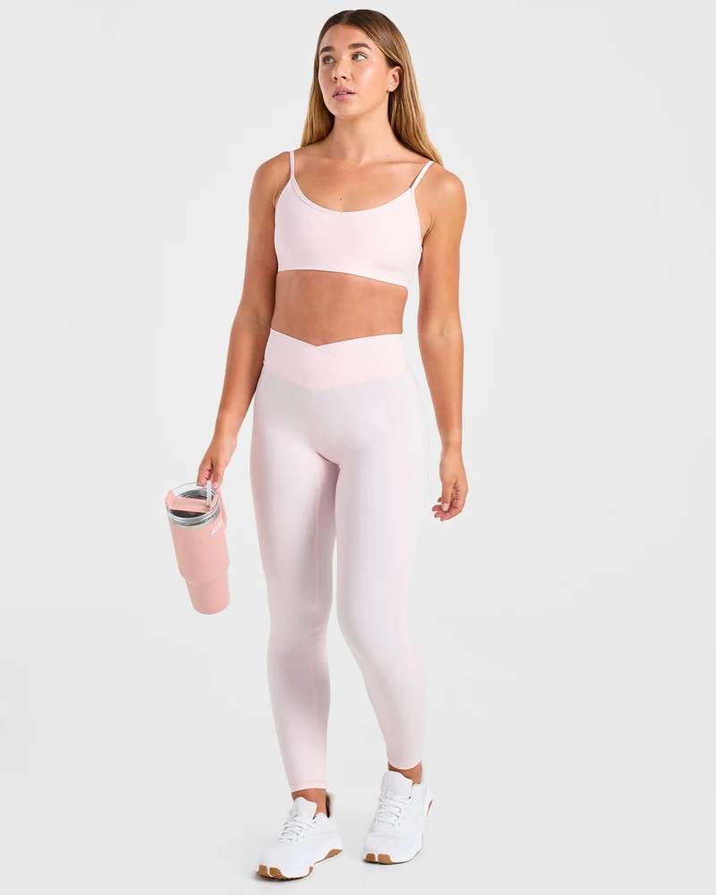 Sculpt Wrap Leggings - Iced Rose