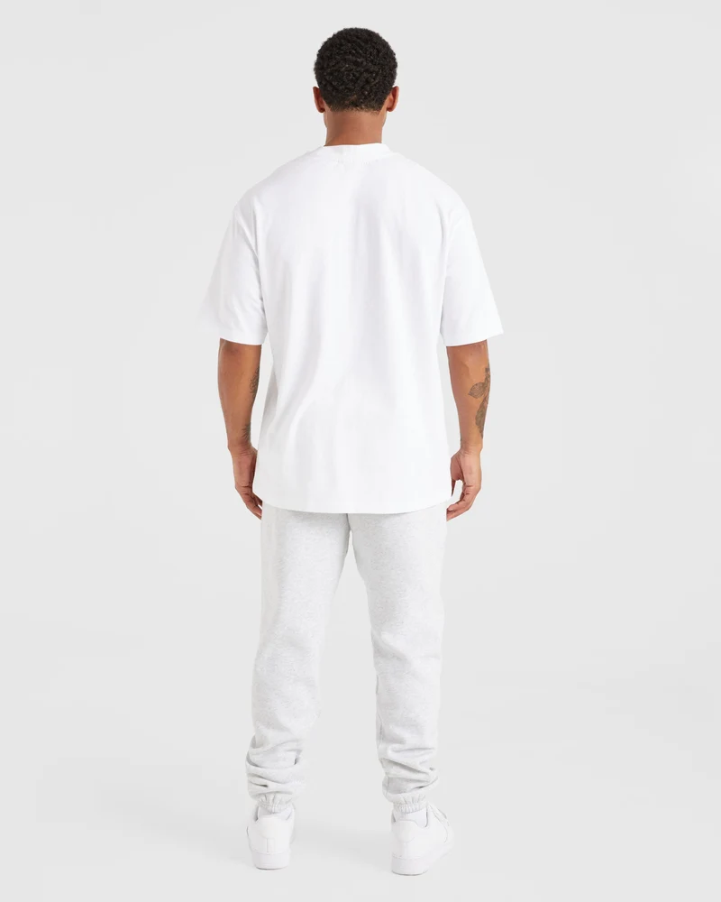 Essential Oversized Joggers - Grey Marl