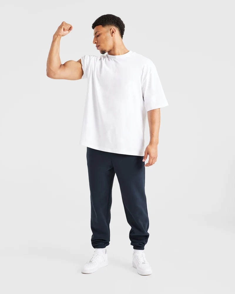 Etched Joggers - Navy