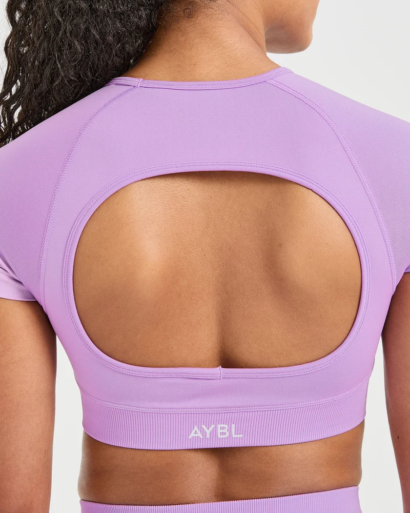 Adapt Seamless Crop Top - Spring Lilac