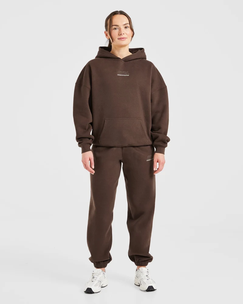 Athletics Track Oversized Joggers - Brown/Sand