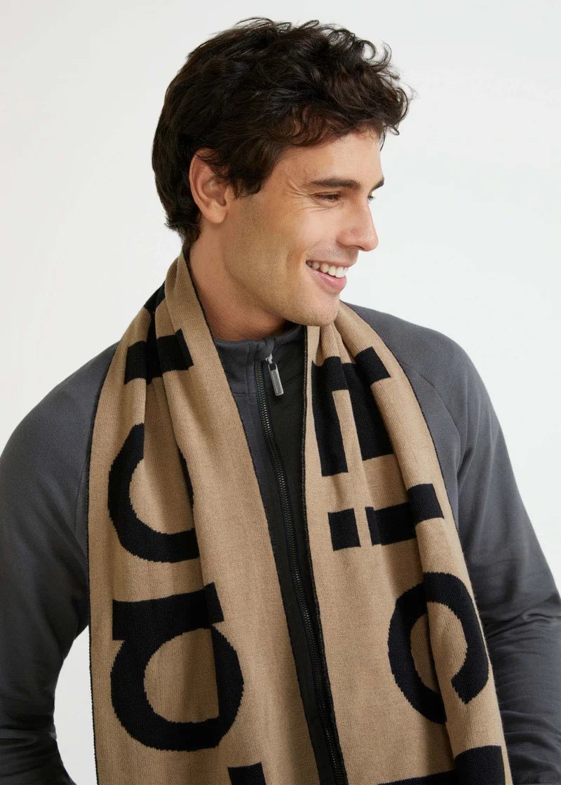 Cachecol Jacquard Logo