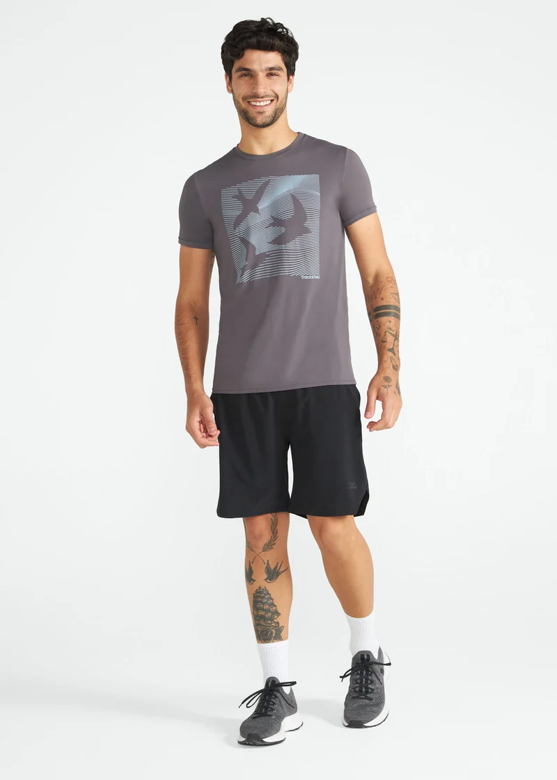 T-Shirt Homem Manga Curta Thermodry Passaros