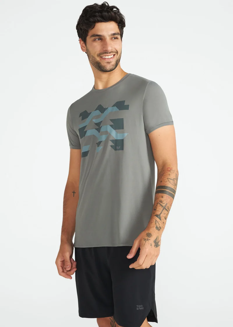 T-Shirt Homem Manga Curta Thermodry Cidade