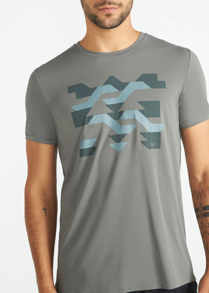 T-Shirt Homem Manga Curta Thermodry Cidade