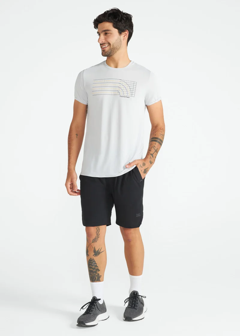 T-Shirt Homem Manga Curta Thermodry Pista