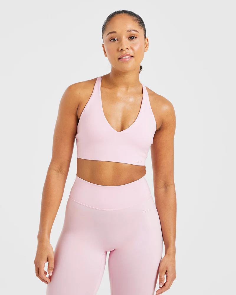 Staple Sports Bra - Pastel Rose