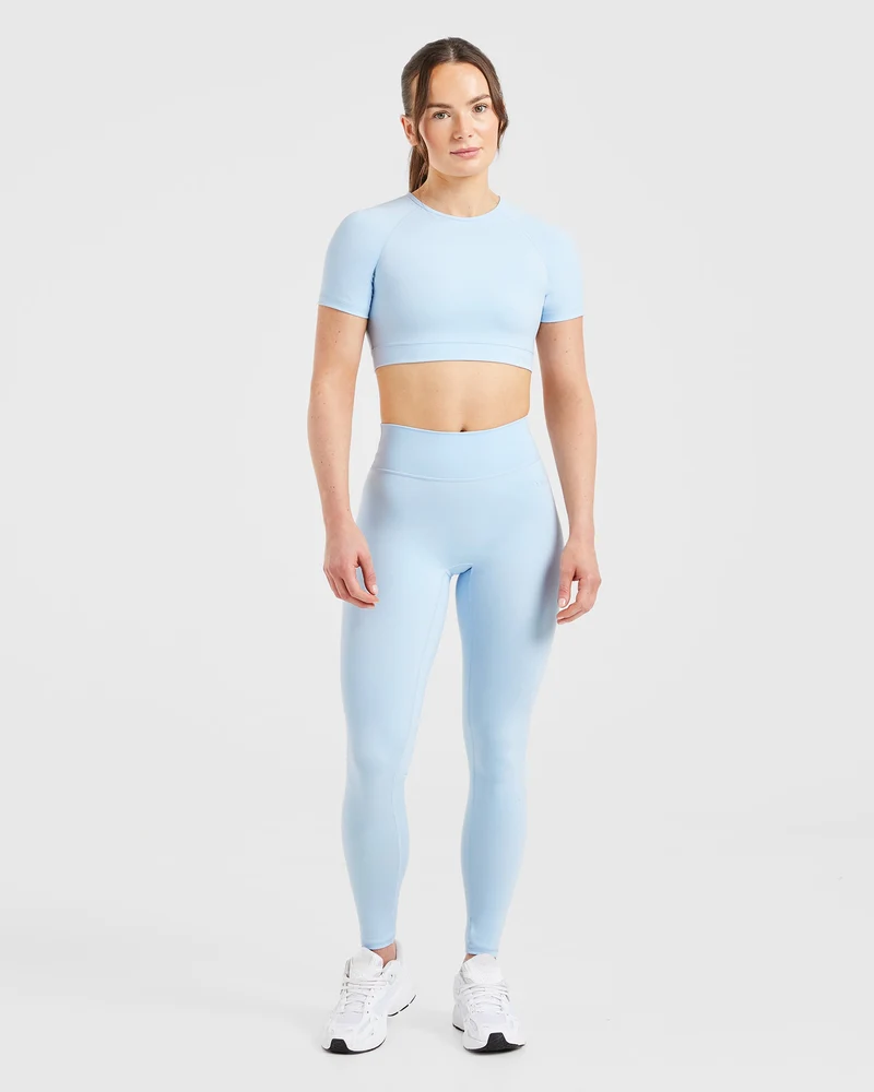 Staple Crop Top - Pastel Bleu