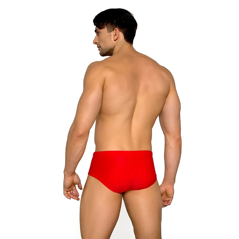 Boxer maillot de bain ajusté homme élastique doux matériau résistant à l'eau tissu agréable au toucher maintien confortable style épuré