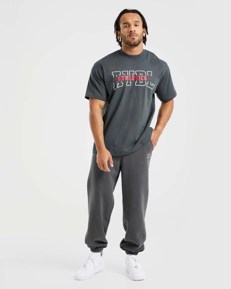 Athletics Oversized Joggers - Charcoal