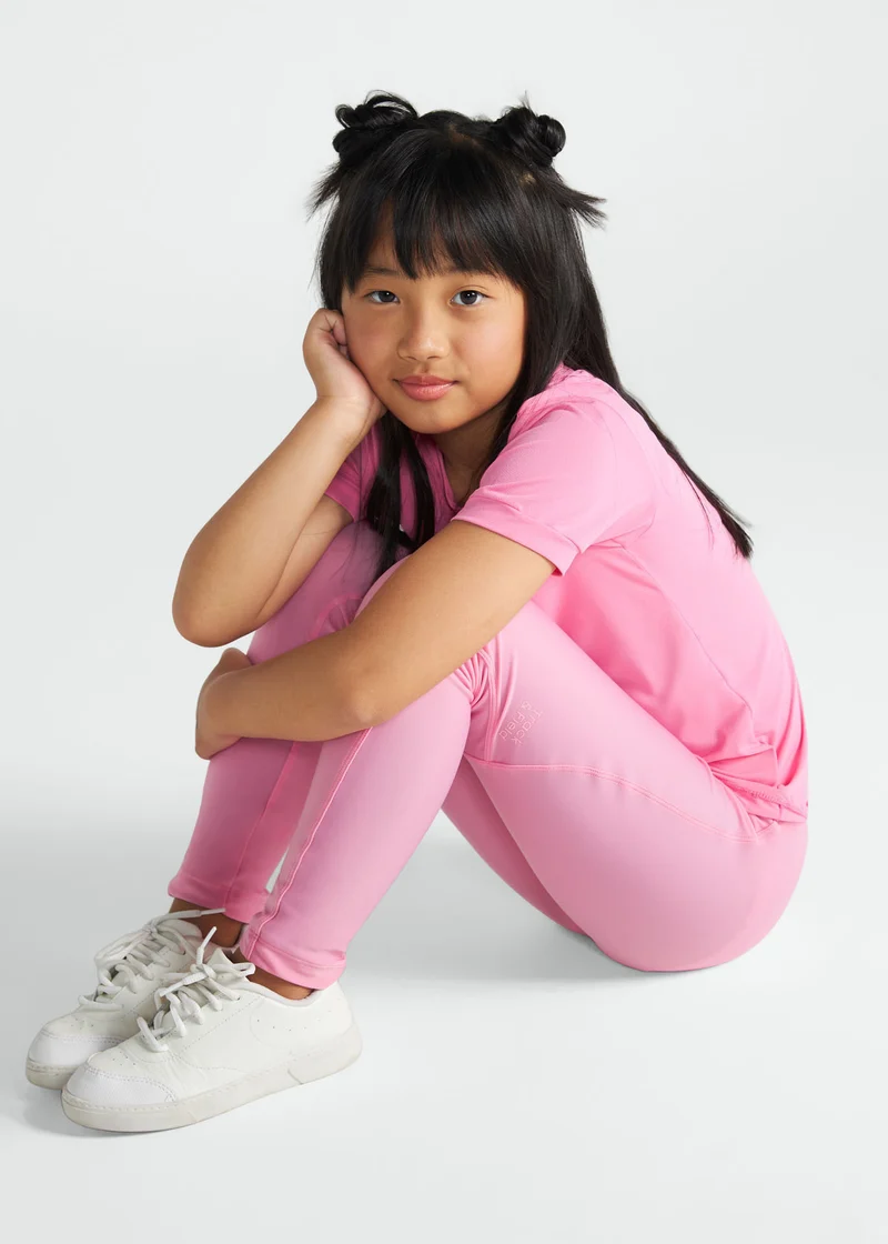 Calça Legging Infantil Menina Recortada