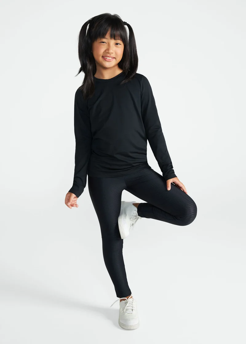 Calça Legging Infantil Menina Textura