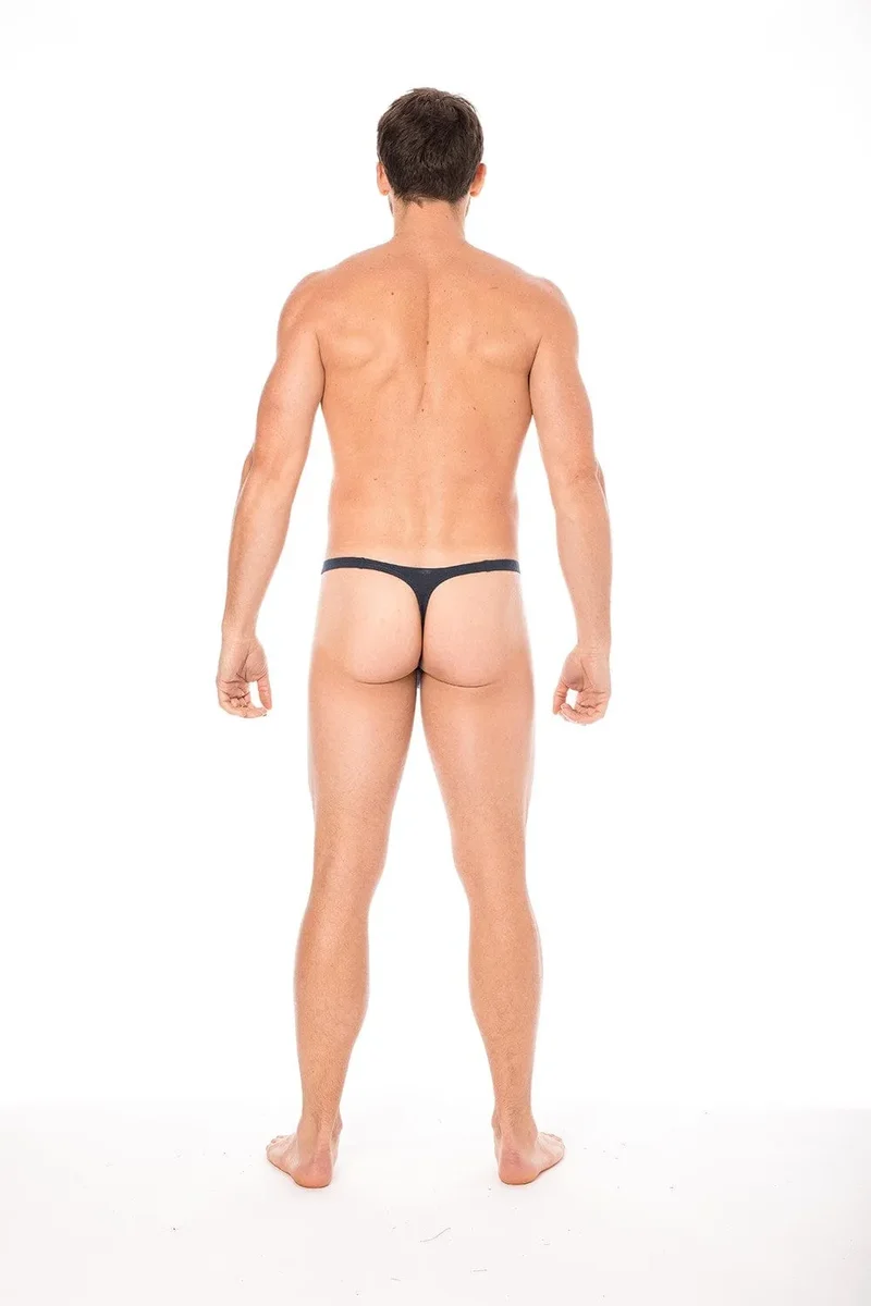 string homme bleu marine sexy élégant intemporel coton doux élasthanne extensible crochets détachables côtés coupe ajustée confortable striptease scénique