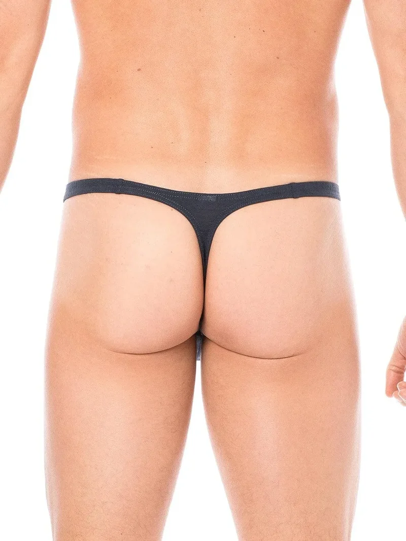 string homme bleu marine sexy élégant intemporel coton doux élasthanne extensible crochets détachables côtés coupe ajustée confortable striptease scénique