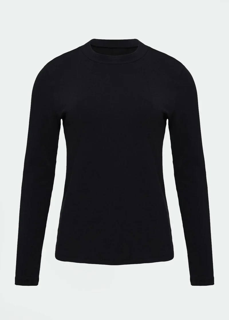 T-Shirt Mulher Manga Longa Térmica Casual