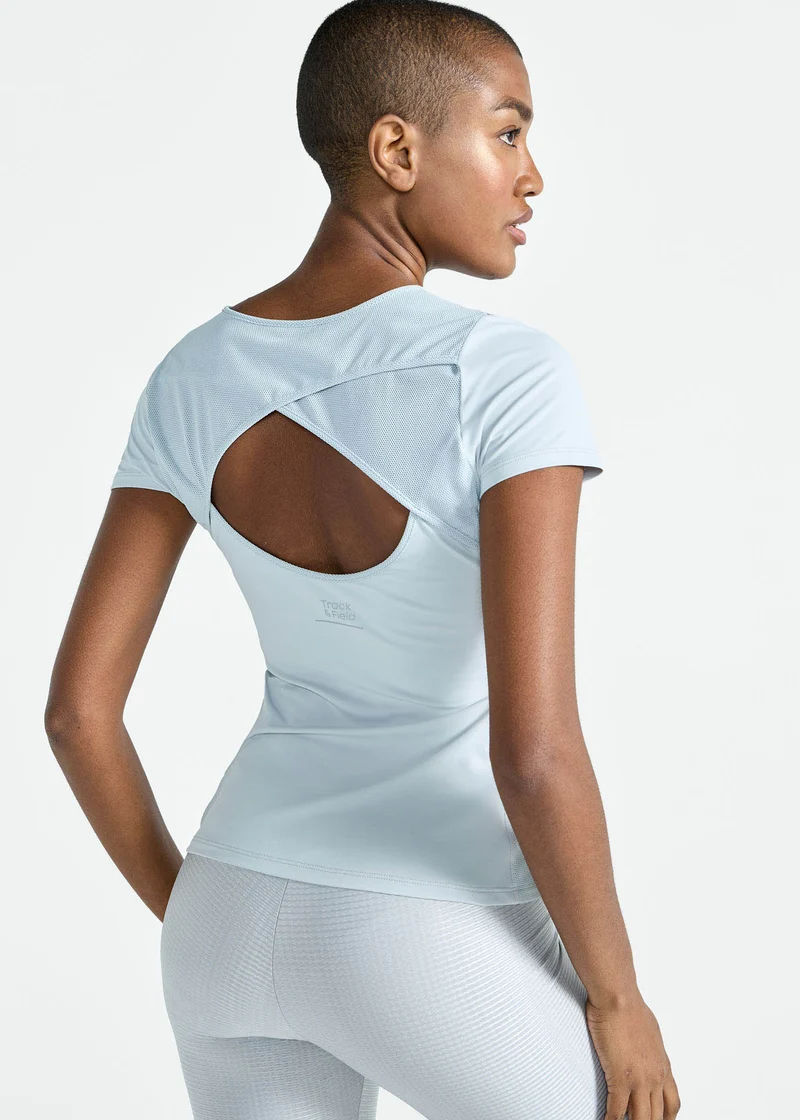 T-Shirt Mulher Manga Curta Transpasse
