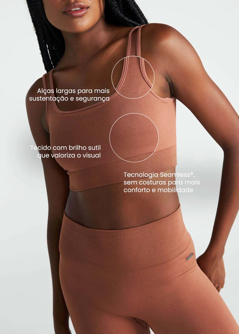 Top Mulher Skin Brilho