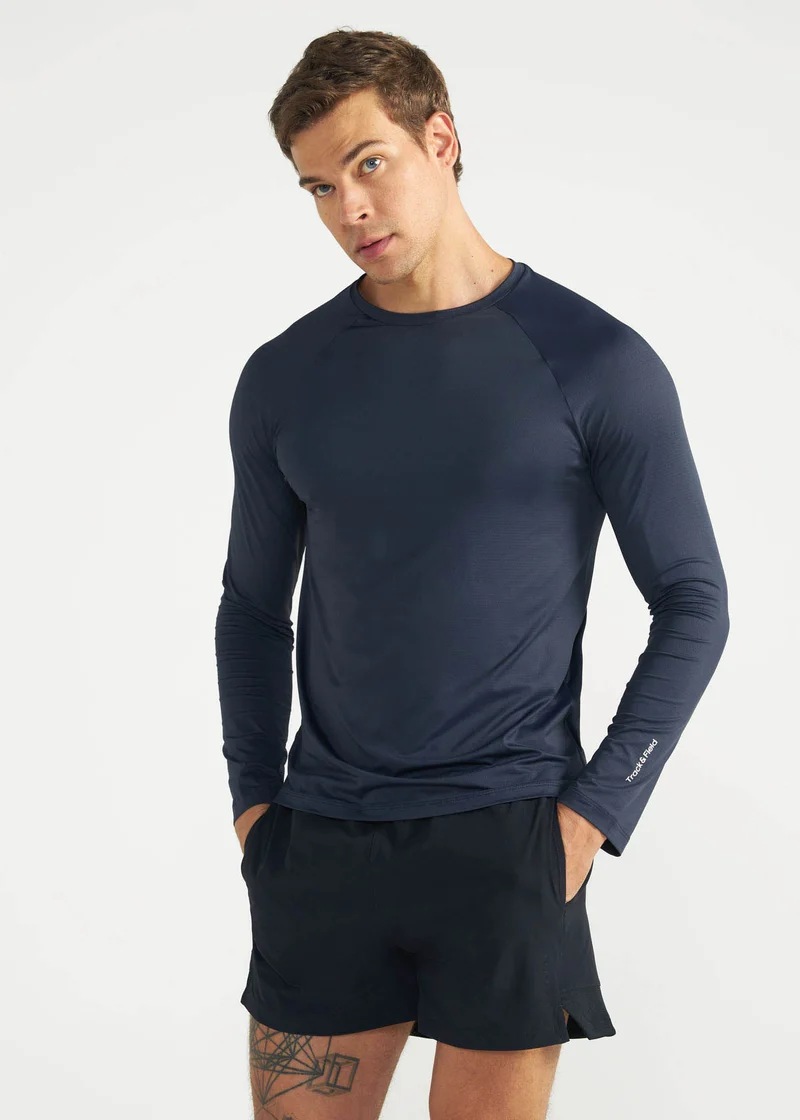 T-Shirt Homem Manga Longa Uv Mesh
