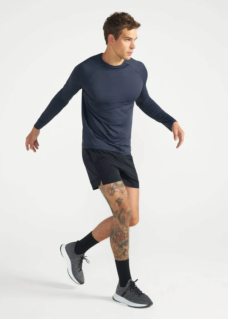 T-Shirt Homem Manga Longa Uv Mesh