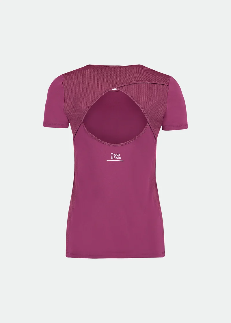 T-Shirt Mulher Manga Curta Transpasse