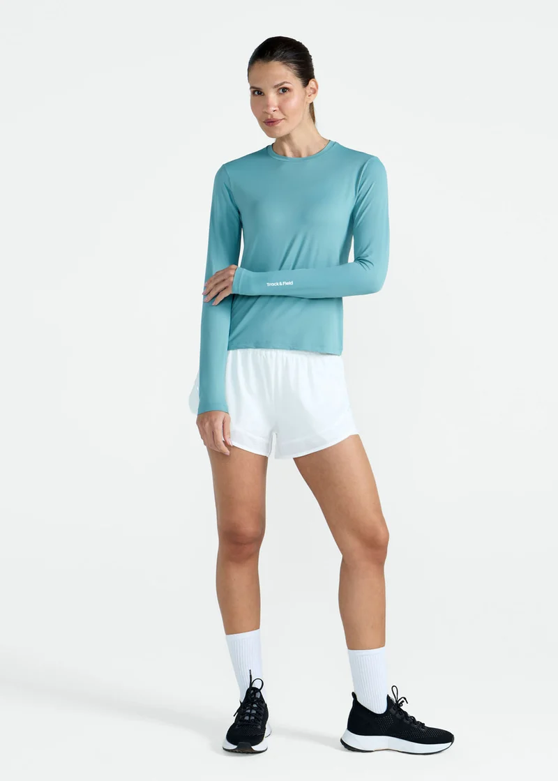 T-Shirt Mulher Manga Longa Uv Mesh