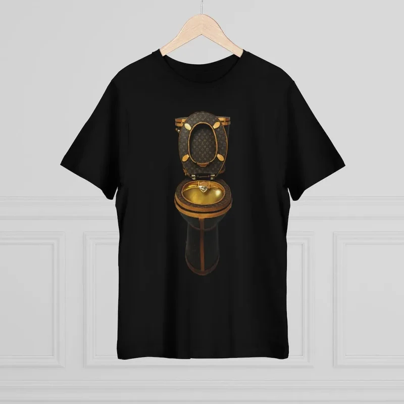 Luxury Golden Toilet Mob Wife T-Shirt