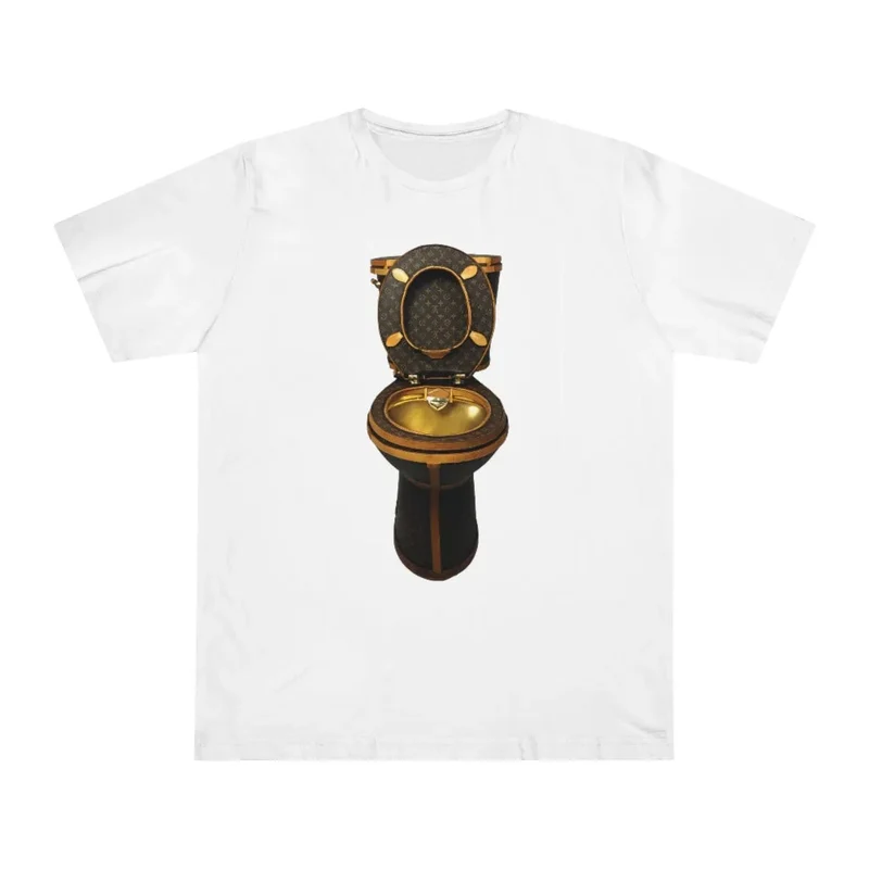 Luxury Golden Toilet Mob Wife T-Shirt