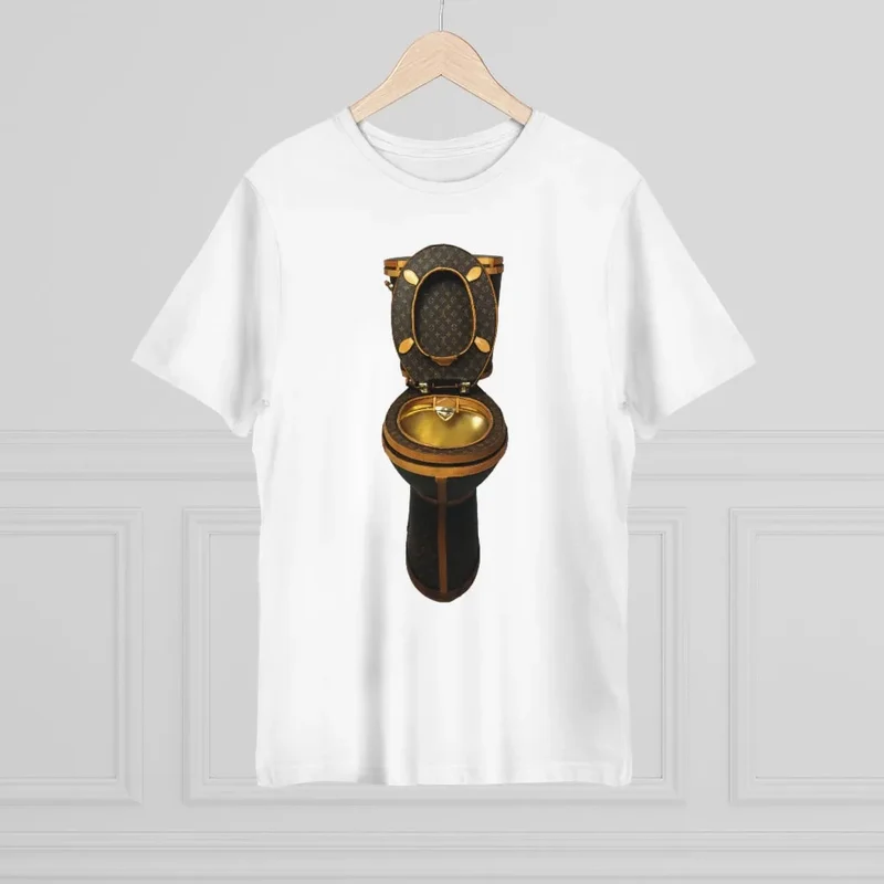 Luxury Golden Toilet Mob Wife T-Shirt