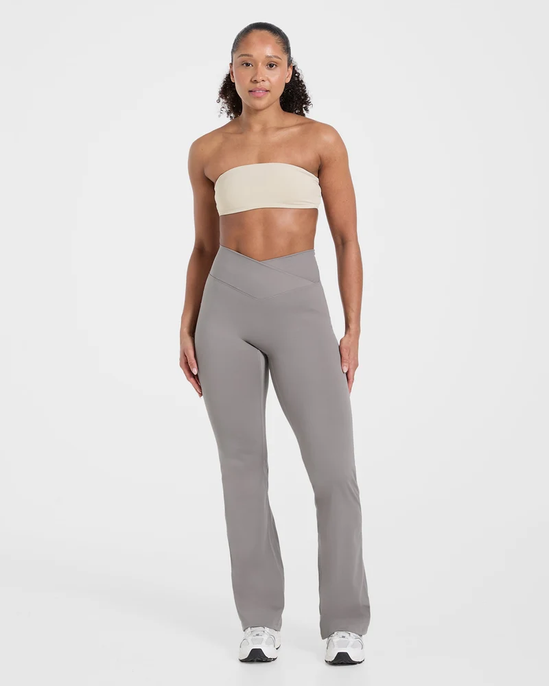 Sculpt Wrap Flared Leggings - Smoke Gris
