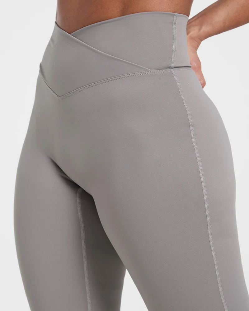 Sculpt Wrap Flared Leggings - Smoke Gris