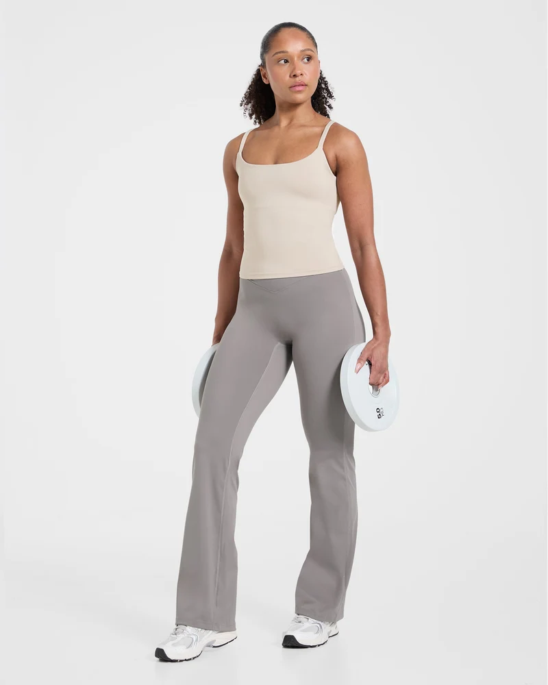 Sculpt Wrap Flared Leggings - Smoke Gris