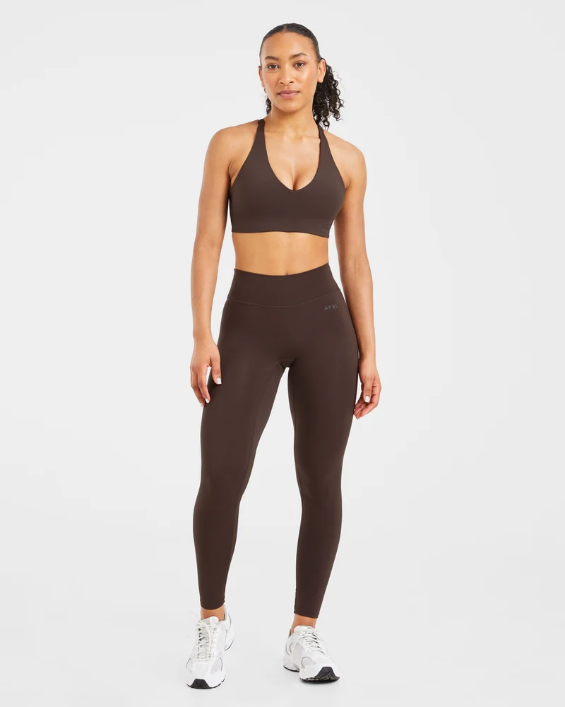 Staple Sports Bra - Coffee Brun