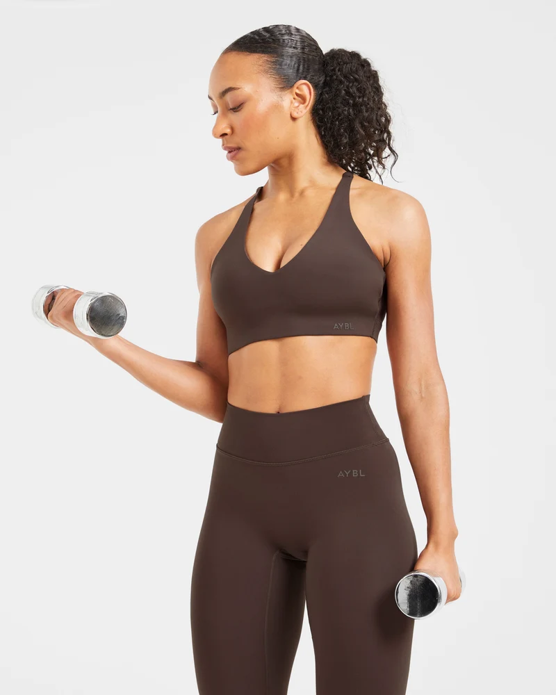 Staple Sports Bra - Coffee Brun