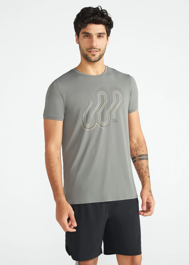 T-Shirt Homem Manga Curta Thermodry Trajeto
