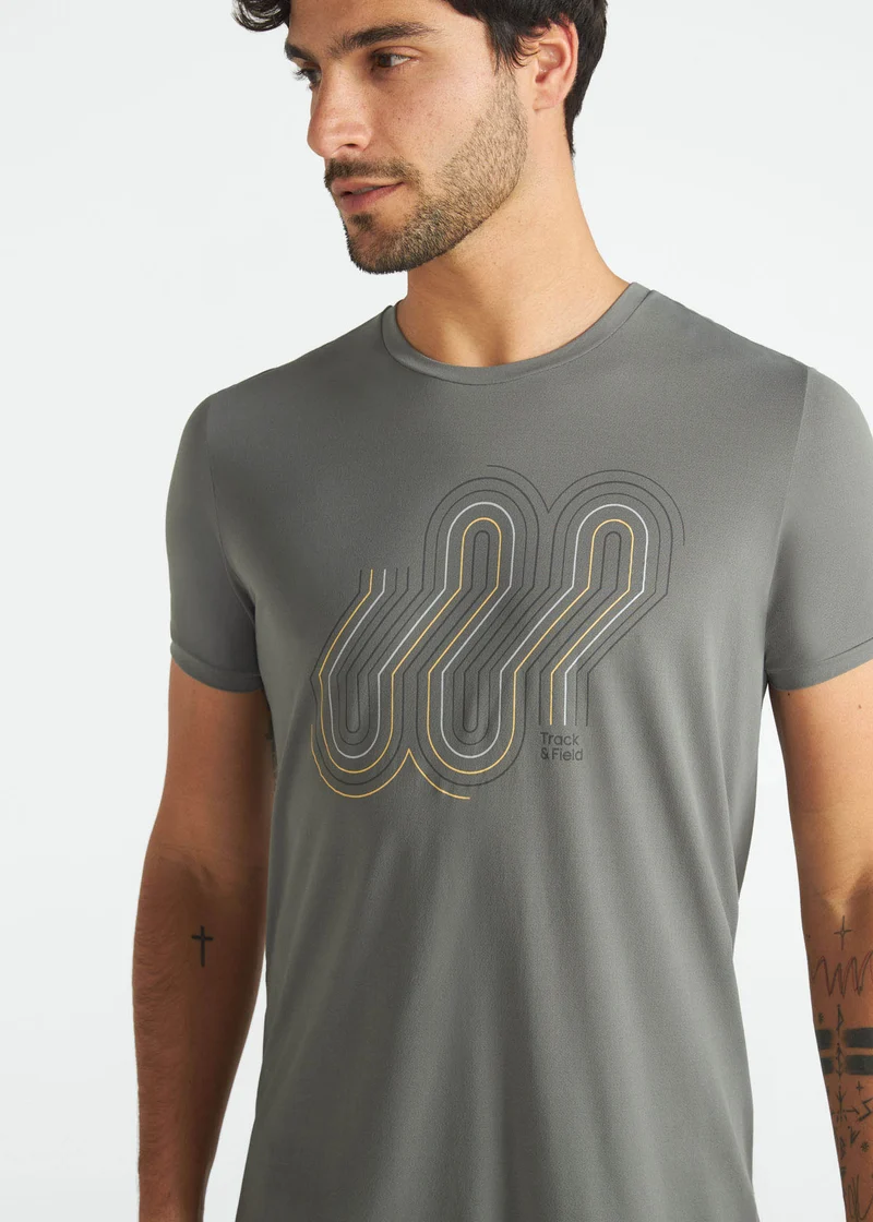 T-Shirt Homem Manga Curta Thermodry Trajeto