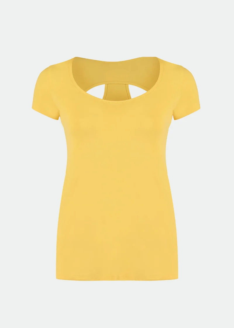 T-Shirt Mulher Manga Curta Gota