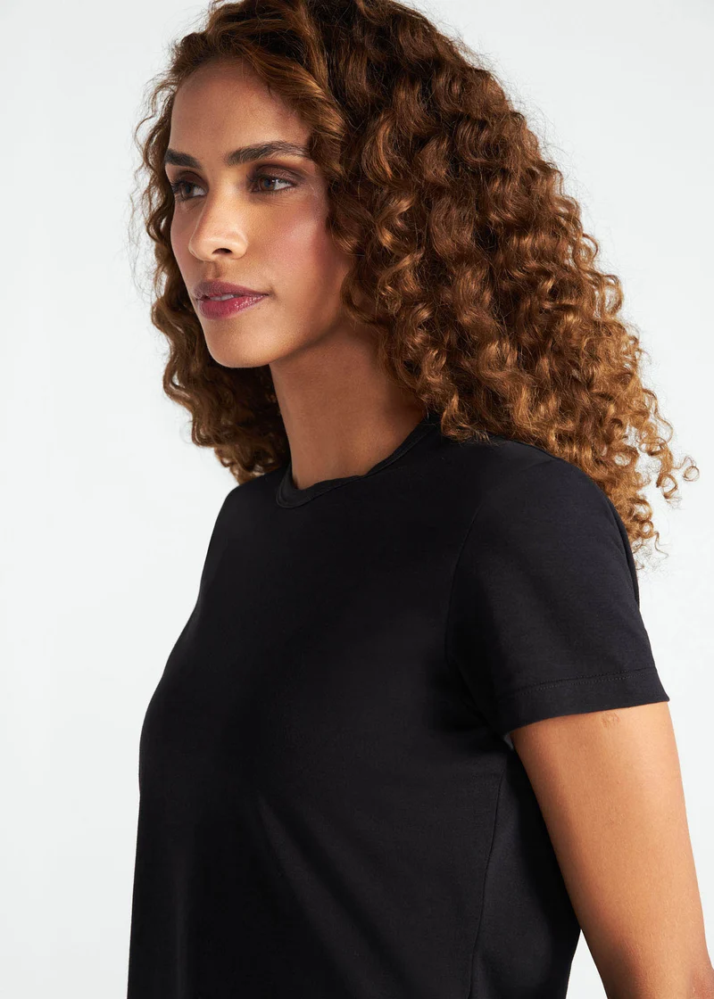 T-Shirt Mulher Manga Curta Perfect t